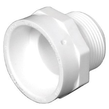 Charlotte Pipe & Foundry PVC001090800HA PVC-DWV Male Adapter 1.5 X 1.25 In.